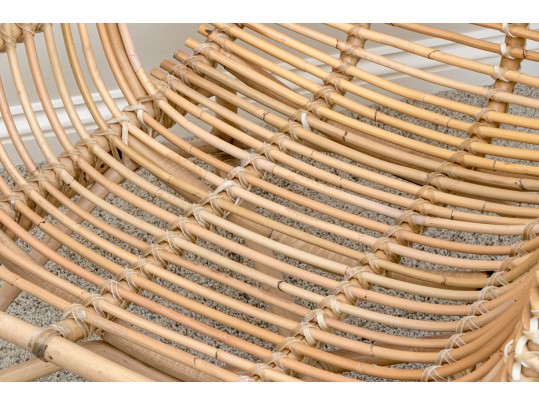 A Fine Chic Rattan Accent Chair
