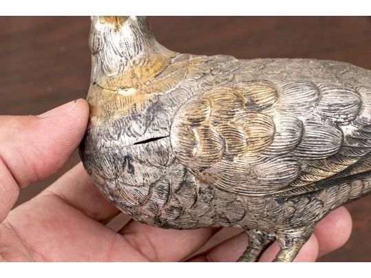 Two Sterling Silver Naturalistic Birds, 15.4 OZT