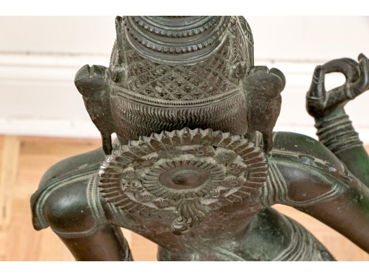 Antique South Indian Bronze Figure Parvatti, 17th - 18th C.