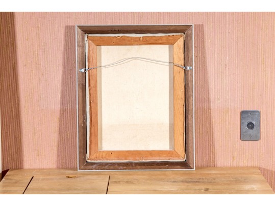 Oil On Canvas, Boy Touching The Water