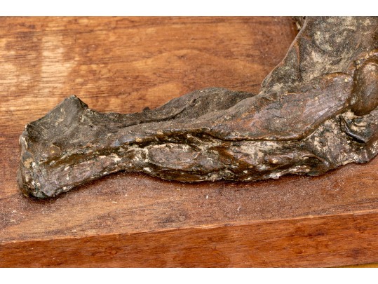 Lawrence Berger (New York, 1923-2024) Bronze Sculpture, Reclining Figure