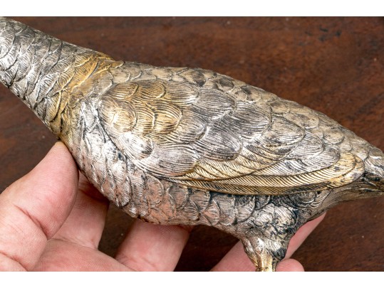 Two Sterling Silver Naturalistic Birds, 15.4 OZT