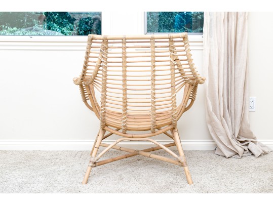 A Fine Chic Rattan Accent Chair