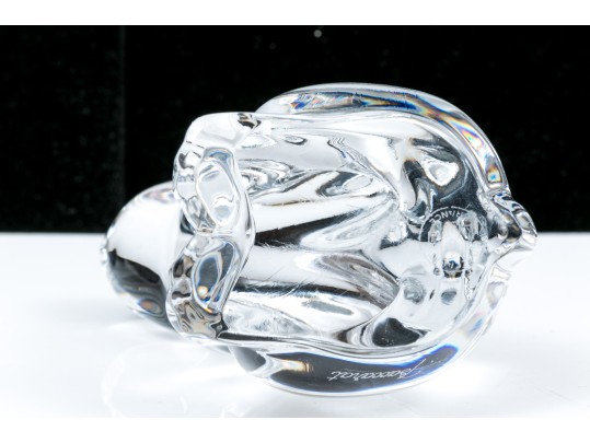 Adorable Baccarat Crystal Winsome Bunny Figurine 