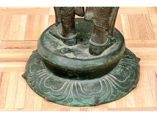 Antique South Indian Bronze Figure Parvatti, 17th - 18th C.