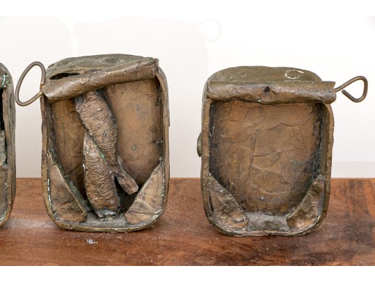 Lawrence Berger (New York, 1923-2024) Bronze Sculpture, Five Sardine Cans 