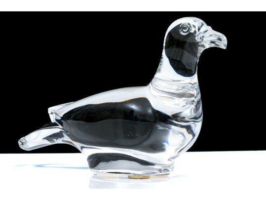 Baccarat Crystal Handsome Bird Figurine 
