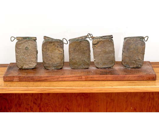 Lawrence Berger (New York, 1923-2024) Bronze Sculpture, Five Sardine Cans 