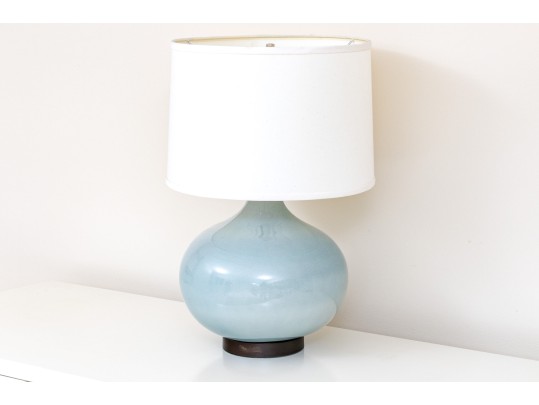 Beautiful Ceramic Table Lamp With Linen Drum Shade