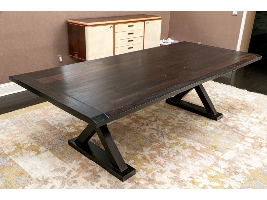 A Quality Custom Made Trestle Style Table