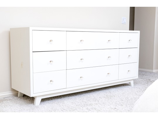 Fabulous Contemporatary White 9-drawer Dresser 