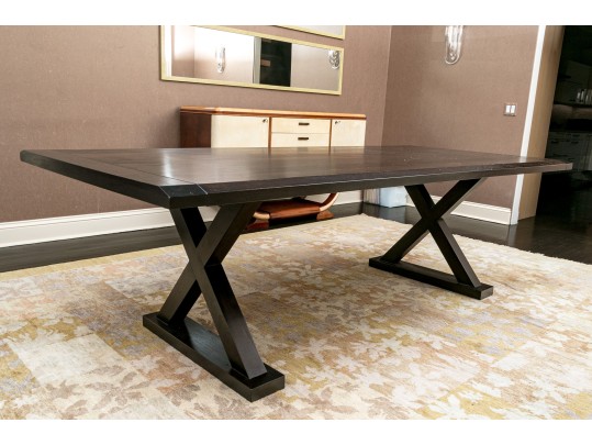 A Quality Custom Made Trestle Style Table