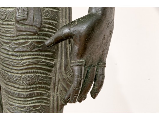 Antique South Indian Bronze Figure Parvatti, 17th - 18th C.