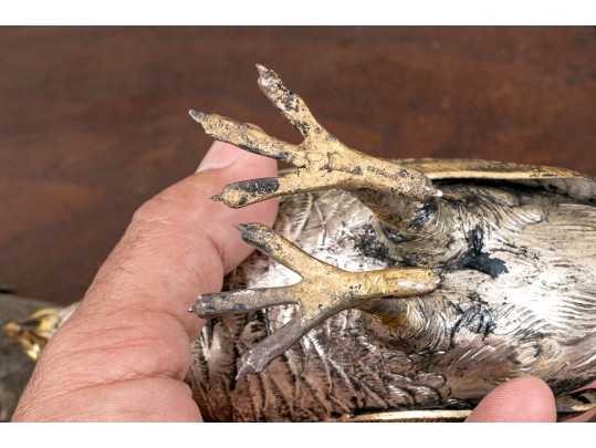 Two Sterling Silver Naturalistic Birds, 15.4 OZT