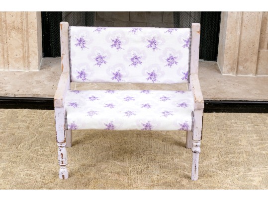 Adorable Vintage French Provincial Children’s Bench  