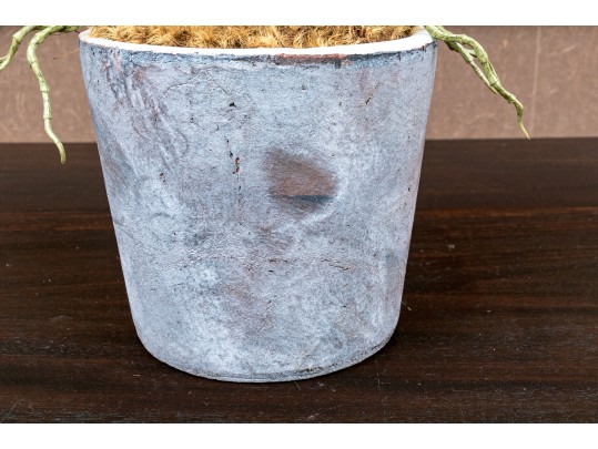 Faux Potted Purple Orchid