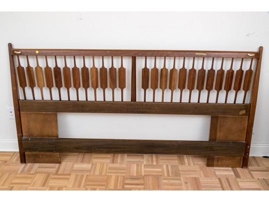 Kipp Stewart For Drexel King Size Walnut Headboard