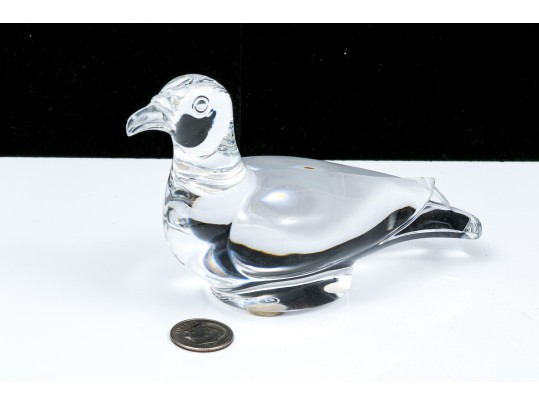 Baccarat Crystal Handsome Bird Figurine 