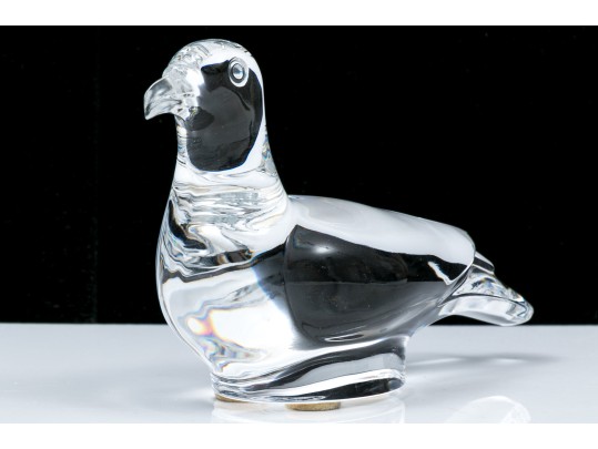 Baccarat Crystal Handsome Bird Figurine 