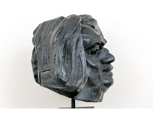 After Rodin Bronzed Finished Resin Bust Of Balzac 