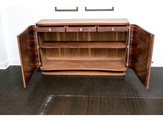 French, 1930’s Ronce De Loup D’Amboine Art Deco Sideboard