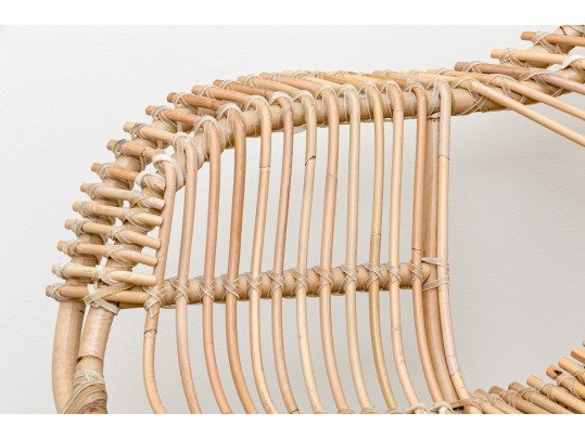 A Fine Chic Rattan Accent Chair