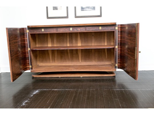 French, 1930’s Ronce De Loup D’Amboine Art Deco Sideboard