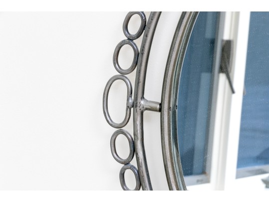 Elegant Iron Glass Top Vanity And Stool