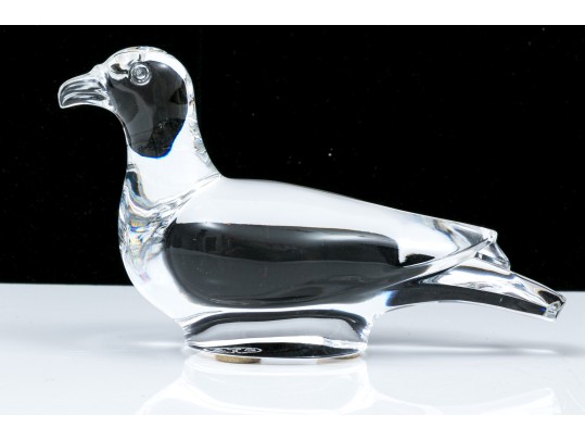 Baccarat Crystal Handsome Bird Figurine 