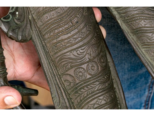 Antique South Indian Bronze Figure Parvatti, 17th - 18th C.