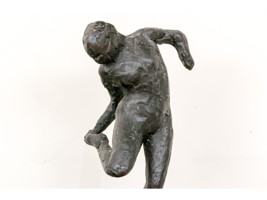 After Edgar Degas, Bronzed Finished Plaster Ballerina