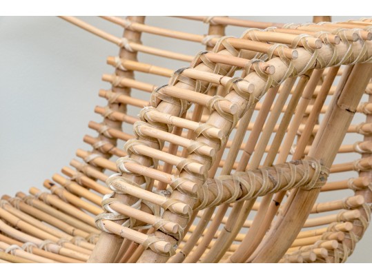 A Fine Chic Rattan Accent Chair