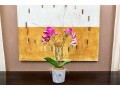 Faux Potted Purple Orchid