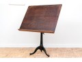 Vintage Adjustable Drafting Table With Cast Iron Base