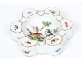 Two Herend Rothschild Pattern Table Top Items With A Leaf And Butterfly