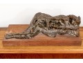 Lawrence Berger (New York, 1923-2024) Bronze Sculpture, Reclining Figure