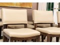 Fabulous Set Of Eight Vegan Leather Dining Chairs