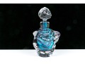 Leon Applebaum Stunning Art Glass Perfume Bottle, Blue And Purple Tones