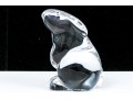 Adorable Baccarat Crystal Winsome Bunny Figurine 