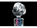 Leon Applebaum Stunning Art Glass Perfume Bottle, Blue And Purple Tones