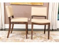 Fabulous Set Of Eight Vegan Leather Dining Chairs