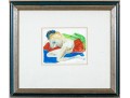 Lawrence Berger (New York, 1923-2024) Watercolor On Paper, Recumbent Nude