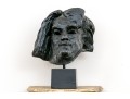 After Rodin Bronzed Finished Resin Bust Of Balzac 