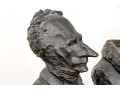 After Daumier, Set Of Four Bronzed Finished Figural Busts