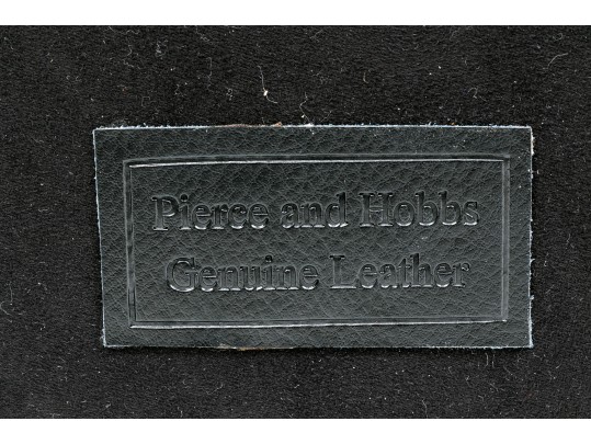 Striking Black Leather And Velour Jewelry Chest For Cufflinks, Rings Or Earrings
