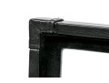 Striking Black Leather And Velour Jewelry Chest For Cufflinks, Rings Or Earrings