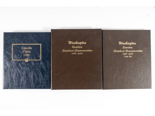 Lincoln Cent & Statehood Commemorative Quarter Books