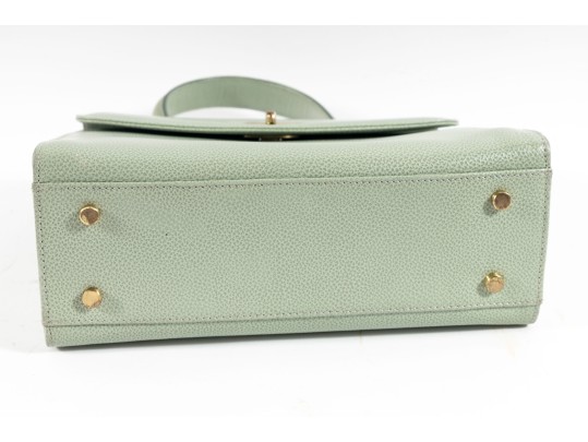 Vintage Coach Madison Biltmore Bag & Wallet In Celadon Green Leather