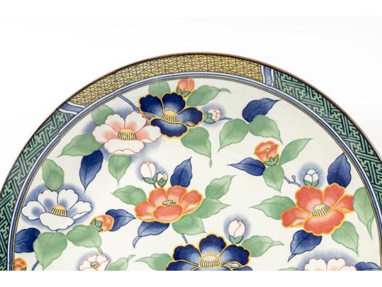 Tajimi Kutani Japan Asian Porcelain Decorative Bowl & Platter