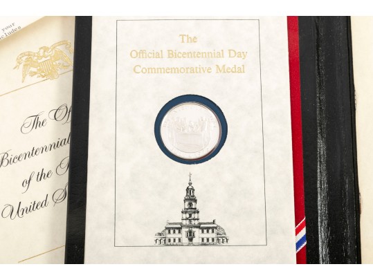 Three United States Bicentennial Day Commemorative Medals 